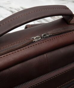 Chesterfield Philippe Δερμάτινο Σακίδιο Πλάτης Καφέ