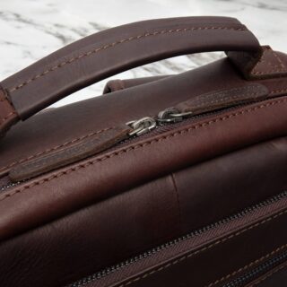 Chesterfield Philippe Δερμάτινο Σακίδιο Πλάτης Καφέ