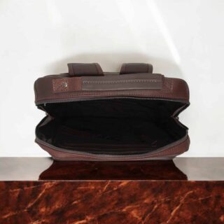 Chesterfield Philippe Δερμάτινο Σακίδιο Πλάτης Καφέ