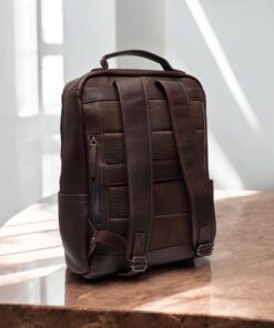 Chesterfield Philippe Δερμάτινο Σακίδιο Πλάτης Καφέ