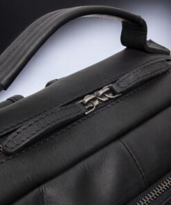 Chesterfield Philippe Δερμάτινο Σακίδιο Πλάτης Μαύρο