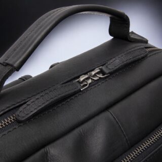 Chesterfield Philippe Δερμάτινο Σακίδιο Πλάτης Μαύρο