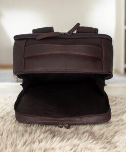 Chesterfield Soraja Δερμάτινο Σακίδιο Πλάτης Καφέ