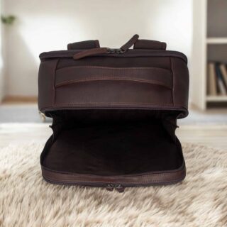 Chesterfield Soraja Δερμάτινο Σακίδιο Πλάτης Καφέ