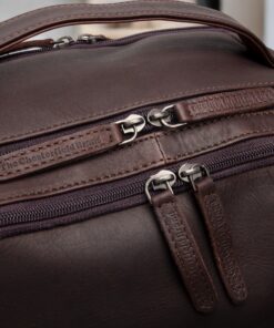 Chesterfield Soraja Δερμάτινο Σακίδιο Πλάτης Καφέ