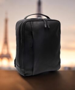 Chesterfield Soraja Δερμάτινο Σακίδιο Πλάτης Μαύρο