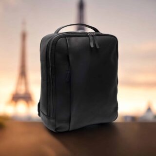 Chesterfield Soraja Δερμάτινο Σακίδιο Πλάτης Μαύρο