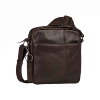 Camel Active Pine Δερμάτινη Τσάντα Ώμου Καφέ S