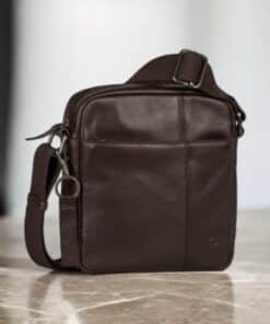 Camel Active Pine Δερμάτινη Τσάντα Ώμου Καφέ S