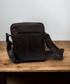 Diplomat LV87 Τσάντα Ώμου Leather Collection Καφέ