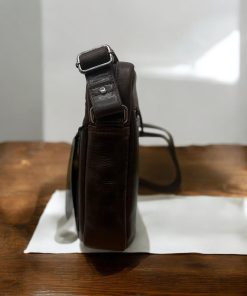 Diplomat LV87 Τσάντα Ώμου Leather Collection Καφέ