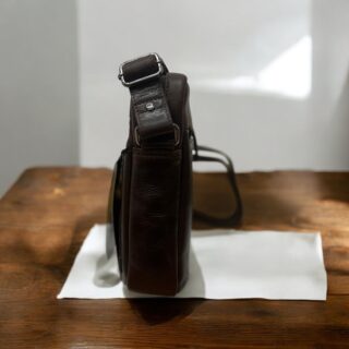 Diplomat LV87 Τσάντα Ώμου Leather Collection Καφέ