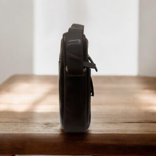 Diplomat LV87 Τσάντα Ώμου Leather Collection Καφέ