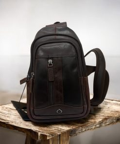 Diplomat LV88 καφέ Δερμάτινο Τσαντάκι Crossbody