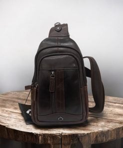 Diplomat LV88 καφέ Δερμάτινο Τσαντάκι Crossbody