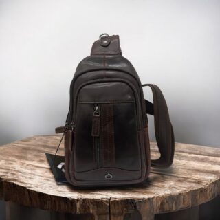 Diplomat LV88 καφέ Δερμάτινο Τσαντάκι Crossbody