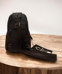 Diplomat LV88 καφέ Δερμάτινο Τσαντάκι Crossbody