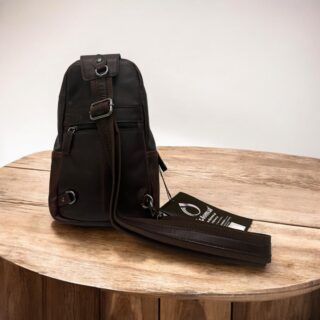 Diplomat LV88 καφέ Δερμάτινο Τσαντάκι Crossbody