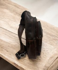 Diplomat LV88 καφέ Δερμάτινο Τσαντάκι Crossbody