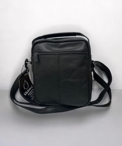 Diplomat LV86 Δερμάτινη Τσάντα Ώμου Μαύρο