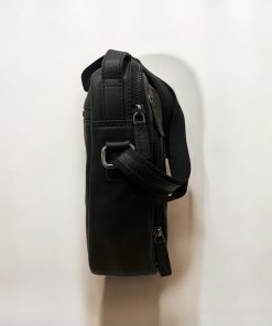 Diplomat LV86 Δερμάτινη Τσάντα Ώμου Μαύρο