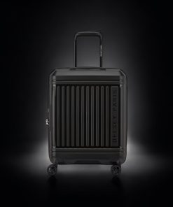 Delsey Lutece SE Μαύρη Βαλίτσα Καμπίνας 55cm Expandable Slim