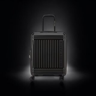 Delsey Lutece SE Μαύρη Βαλίτσα Καμπίνας 55cm Expandable Slim
