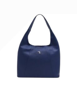 Alkioni-15-112 Γυναικεία Δερμάτινη Τσάντα Μεγάλη Μπλε