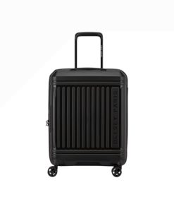 Delsey Lutece SE Μαύρη Βαλίτσα Καμπίνας 55cm Expandable Slim
