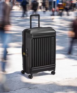 Delsey Lutece SE Μαύρη Βαλίτσα Μεσαία 69cm Expandable