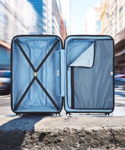 Delsey Lutece SE Μαύρη Βαλίτσα Μεσαία 69cm Expandable