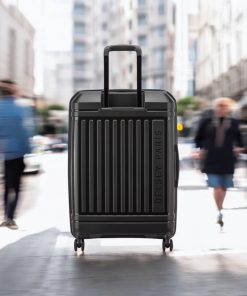 Delsey Lutece SE Μαύρη Βαλίτσα Μεσαία 69cm Expandable