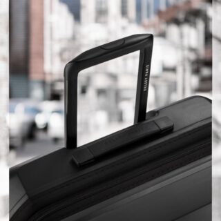 Delsey Lutece SE Μαύρη Βαλίτσα Μεσαία 69cm Expandable