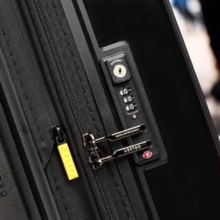 Delsey Lutece SE Μαύρη Βαλίτσα Πολύ Μεγάλη 79cm Expandable