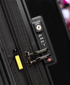 Delsey Lutece SE Μαύρη Βαλίτσα Μεσαία 69cm Expandable