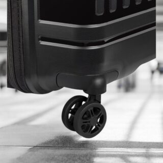 Delsey Lutece SE Μαύρη Βαλίτσα Πολύ Μεγάλη 79cm Expandable