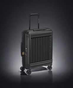 Delsey Lutece SE Μαύρη Βαλίτσα Καμπίνας 55cm Expandable Slim