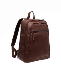 Chesterfield Detroit Δερμάτινο Σακίδιο Πλάτης Καφέ