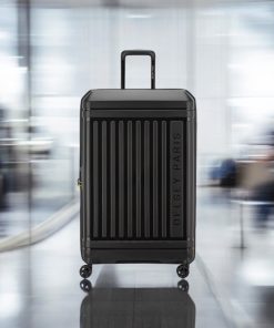 Delsey Lutece SE Μαύρη Βαλίτσα Πολύ Μεγάλη 79cm Expandable