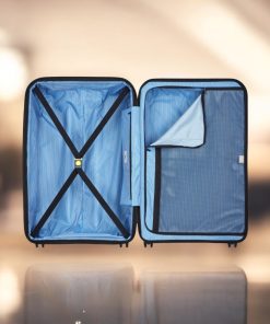 Delsey Lutece SE Μαύρη Βαλίτσα Πολύ Μεγάλη 79cm Expandable