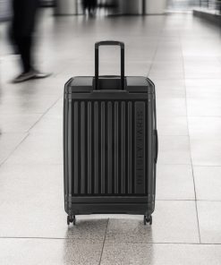 Delsey Lutece SE Μαύρη Βαλίτσα Πολύ Μεγάλη 79cm Expandable