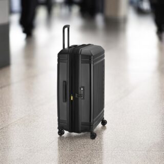 Delsey Lutece SE Μαύρη Βαλίτσα Πολύ Μεγάλη 79cm Expandable