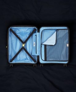 Delsey Lutece SE Μαύρη Βαλίτσα Καμπίνας 55cm Expandable Slim