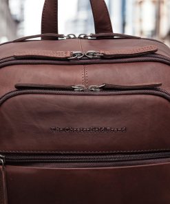 Chesterfield Detroit Δερμάτινο Σακίδιο Πλάτης Καφέ