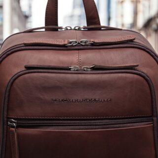 Chesterfield Detroit Δερμάτινο Σακίδιο Πλάτης Καφέ