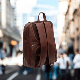 Chesterfield Detroit Δερμάτινο Σακίδιο Πλάτης Καφέ