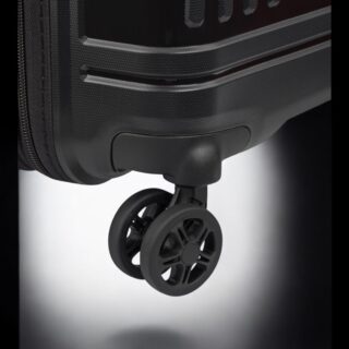 Delsey Lutece SE Μαύρη Βαλίτσα Καμπίνας 55cm Expandable Slim