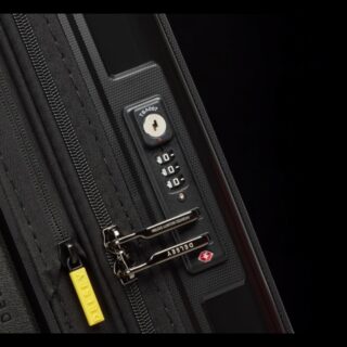 Delsey Lutece SE Μαύρη Βαλίτσα Καμπίνας 55cm Expandable Slim