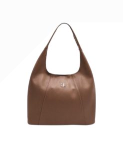 Seven Dots Alkioni-15-112 Γυναικεία Δερμάτινη Τσάντα Μεγάλη Μπεζ