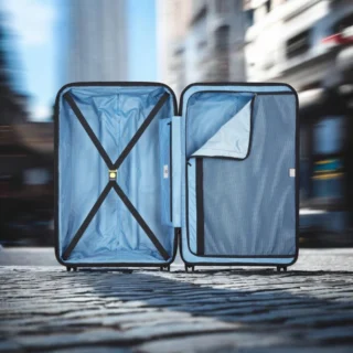 Delsey Lutece SE Βαλίτσα Μεσαία Expandable 69cm Navy